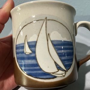 Otagiri Sailboats Racing Horizon
Seascape Nautical Mug Cup Japan